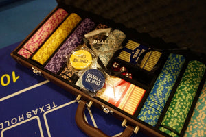 500籌碼套裝Poker Set(籌碼+撲克墊+撲克專用牌x2)